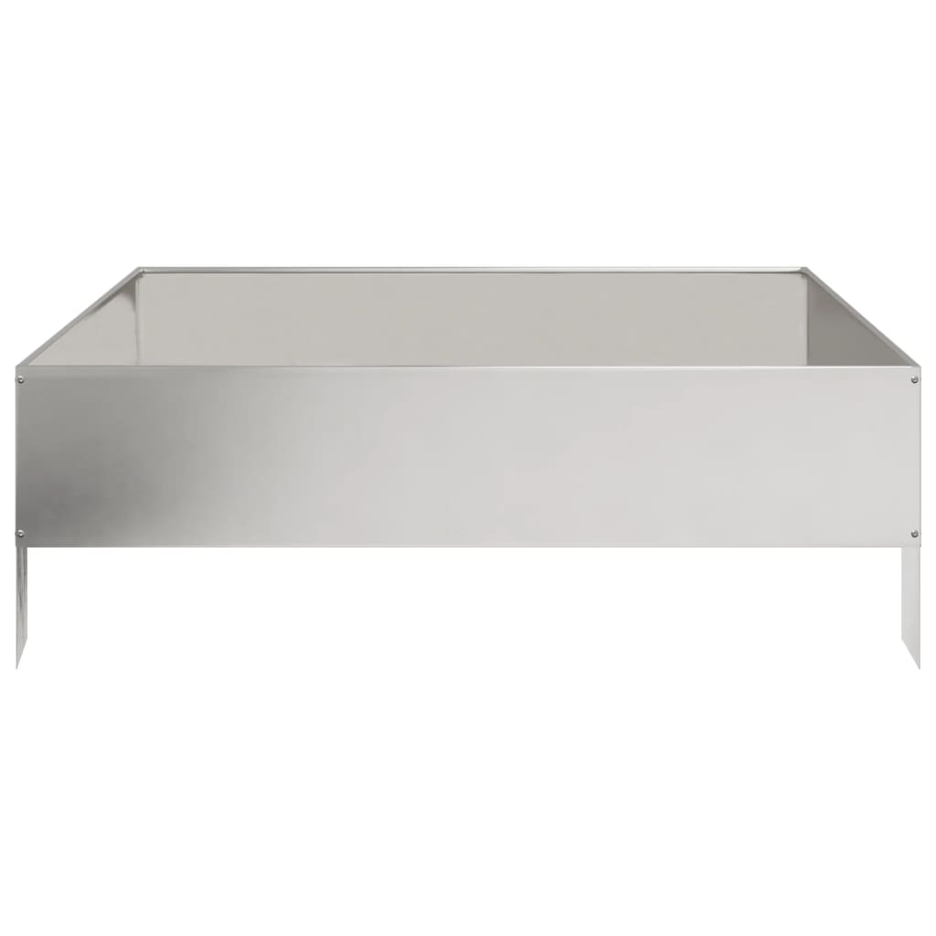 Градинска повдигната леха 100x100x33,5 см неръждаема стомана - VL851028 - Image 4