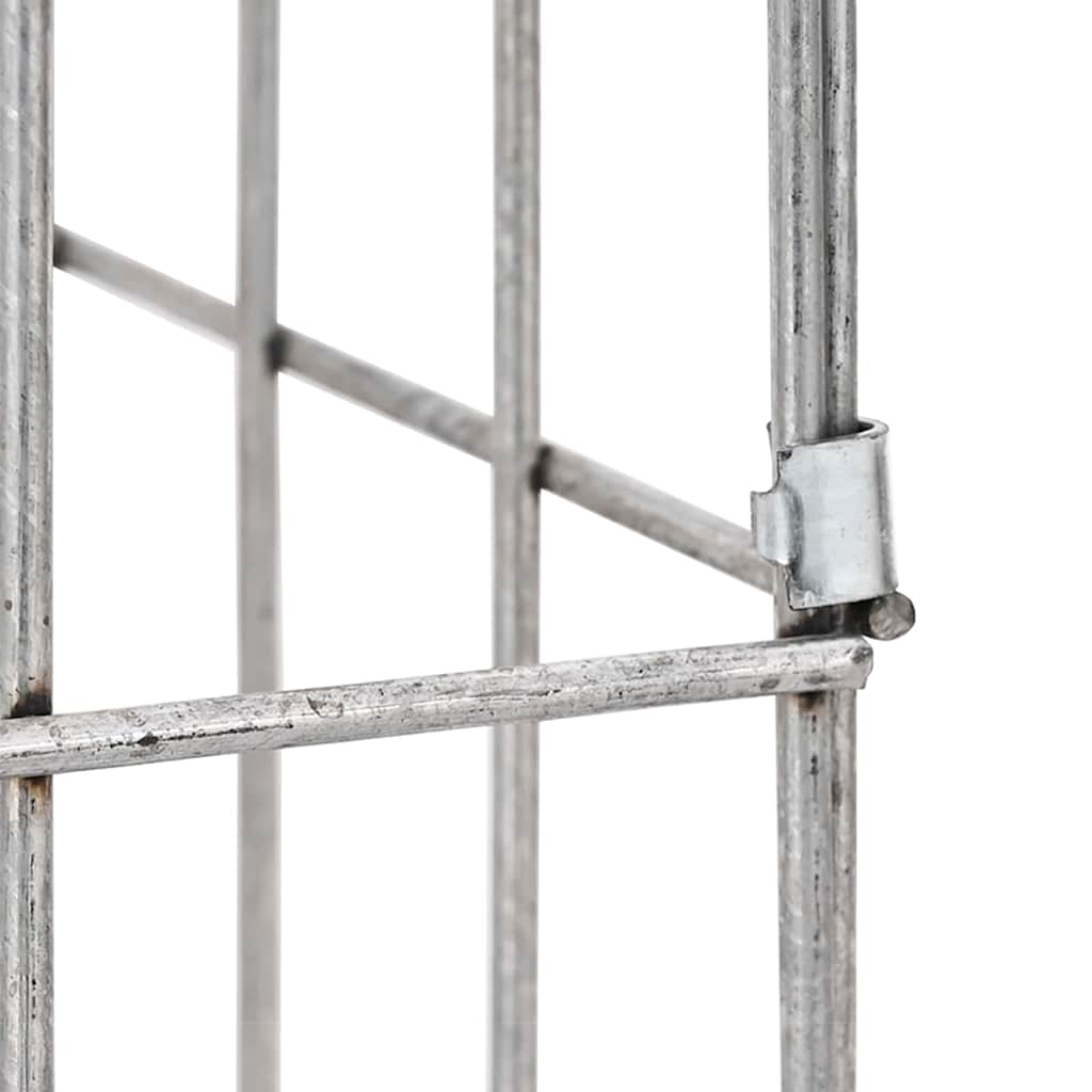 Габионен кран Сребрист 25 x 25 x 100 cm Неръждаема стомана - VL42013414 - Thumbnail 11