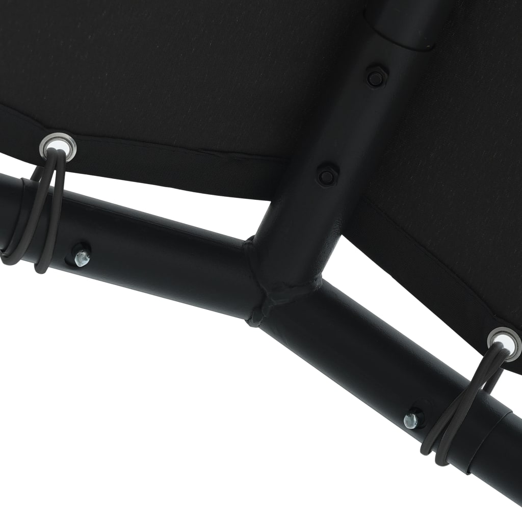 Навес беседка антрацит 3x3 м стомана и текстил - VL362450 - Thumbnail 5