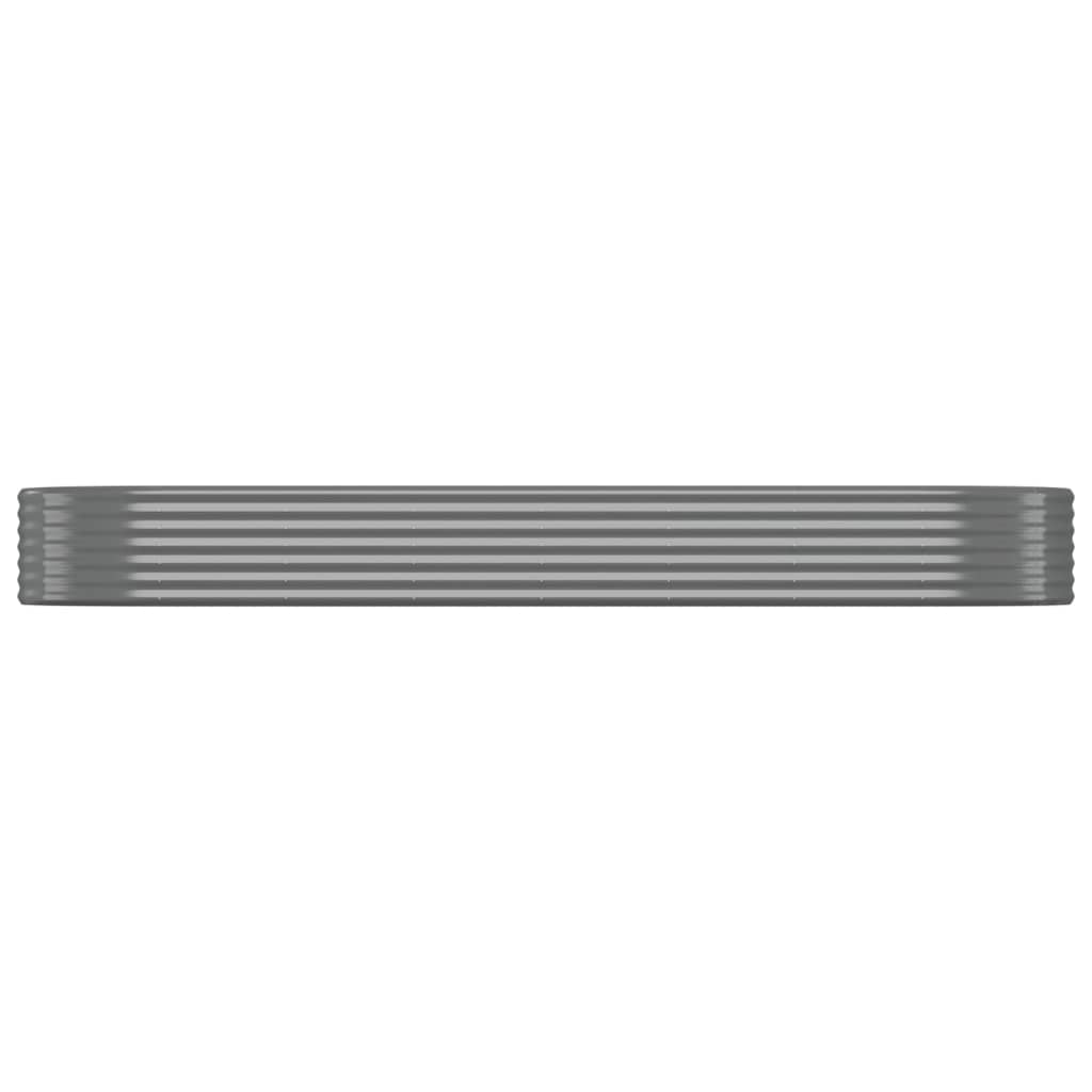 Градинска повдигната леха поцинкована стомана сиво - VL318999 - Image 3