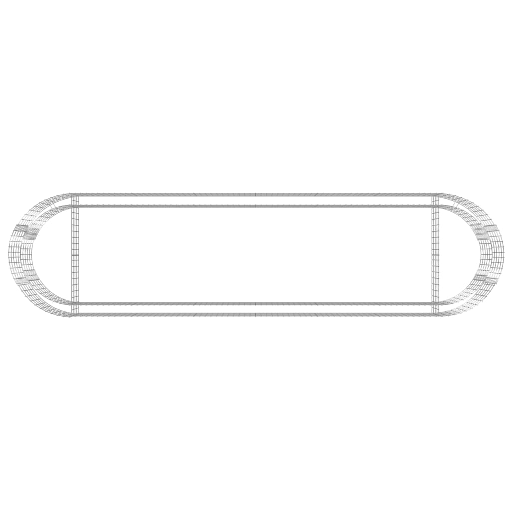 Габион повдигната леха, поцинковано желязо, 400x100x50 cм - VL152042 - Image 6