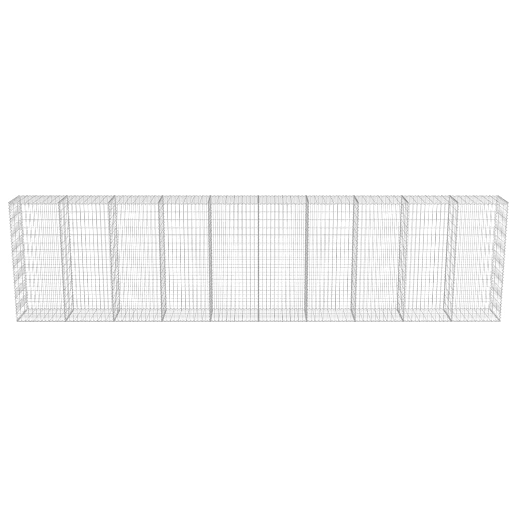 Габионна стена с капаци, поцинкована стомана, 600х50х150 см - VL143582 - Thumbnail 5