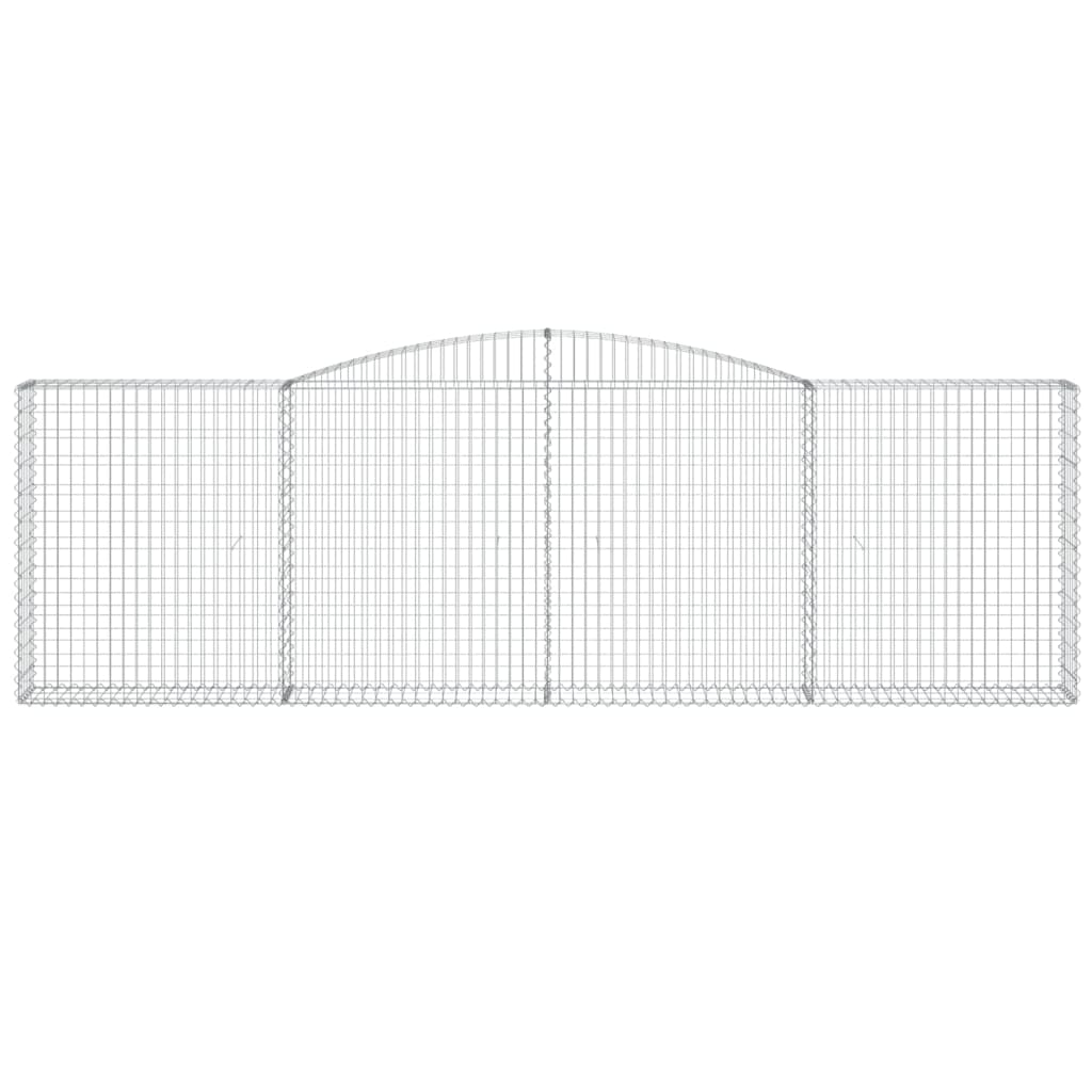 Габионни кошници арка 5 бр 400x30x120/140см поцинковано желязо - VL3146882 - Thumbnail 4
