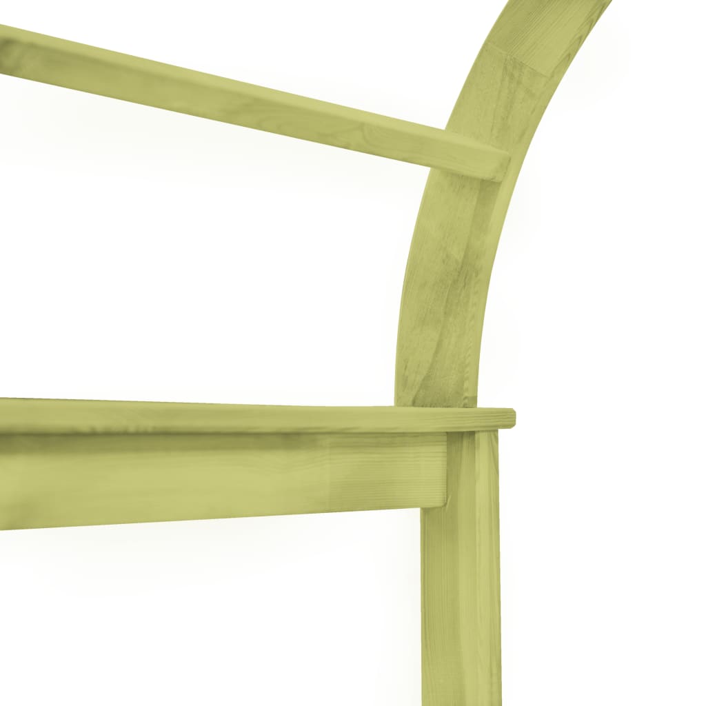 Градинска арка, 125x150x235 см, бор със зелена импрегнация - Thumbnail 5