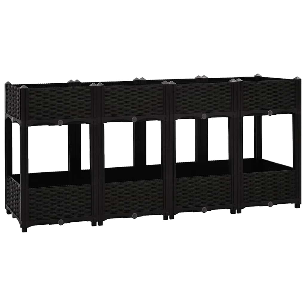 Повдигната леха, 160x40x71 см, полипропилен - VL316537 - Thumbnail 2