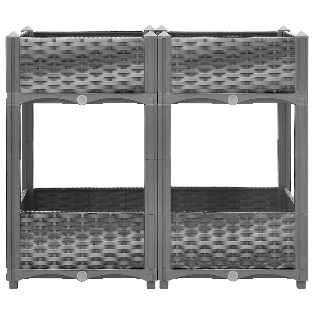 Повдигната леха, 80x40x71 см, полипропилен - VL153298 - Thumbnail 3