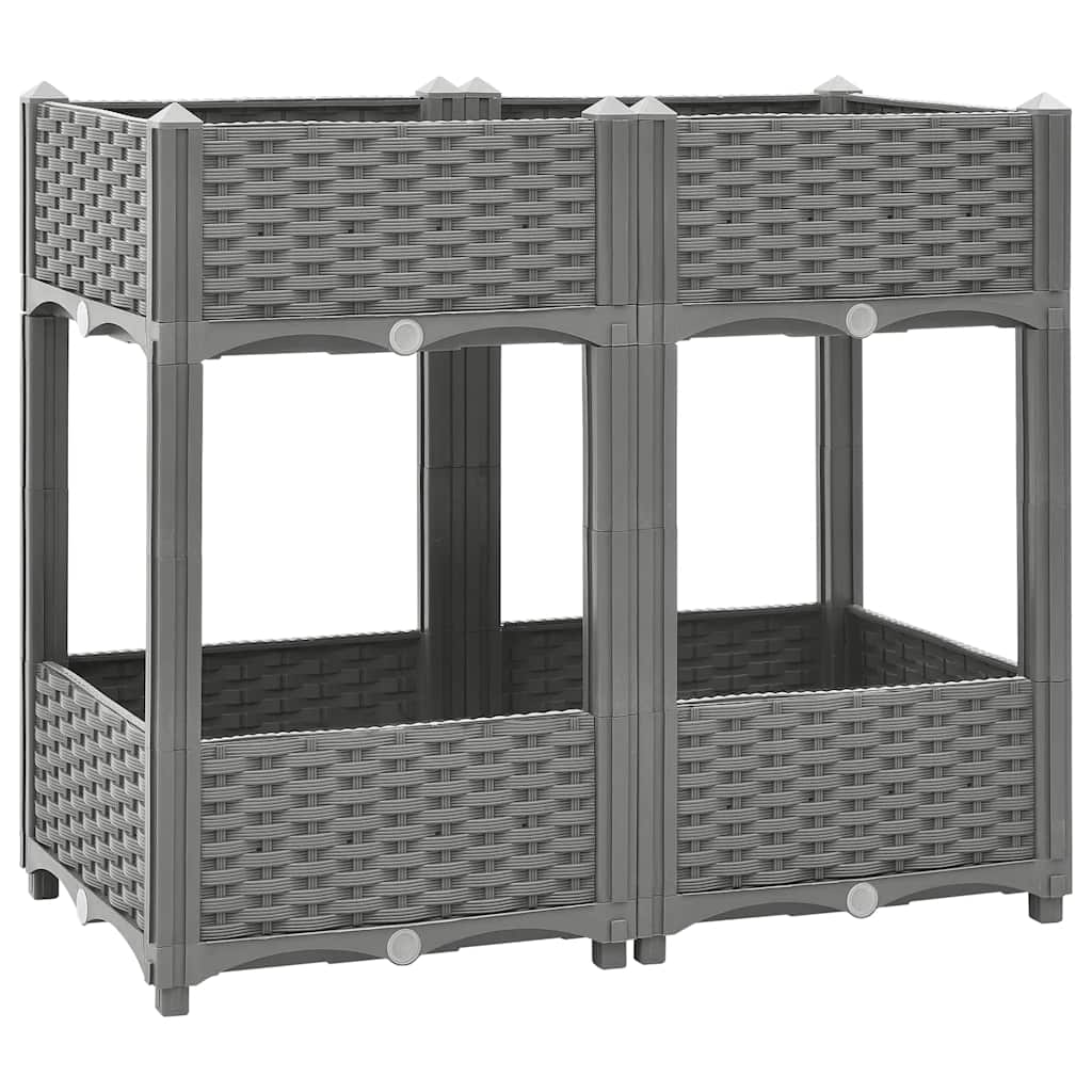 Повдигната леха, 80x40x71 см, полипропилен - VL153298