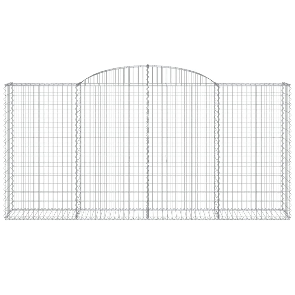 Дъговидна габионна кошница 300x50x140/160 см поцинковано желязо - VL153517 - Thumbnail 3