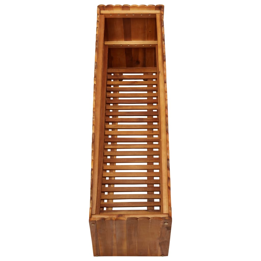 Градинска повдигната леха, 100x30x50 см, акациево дърво масив - VL45924 - Thumbnail 4