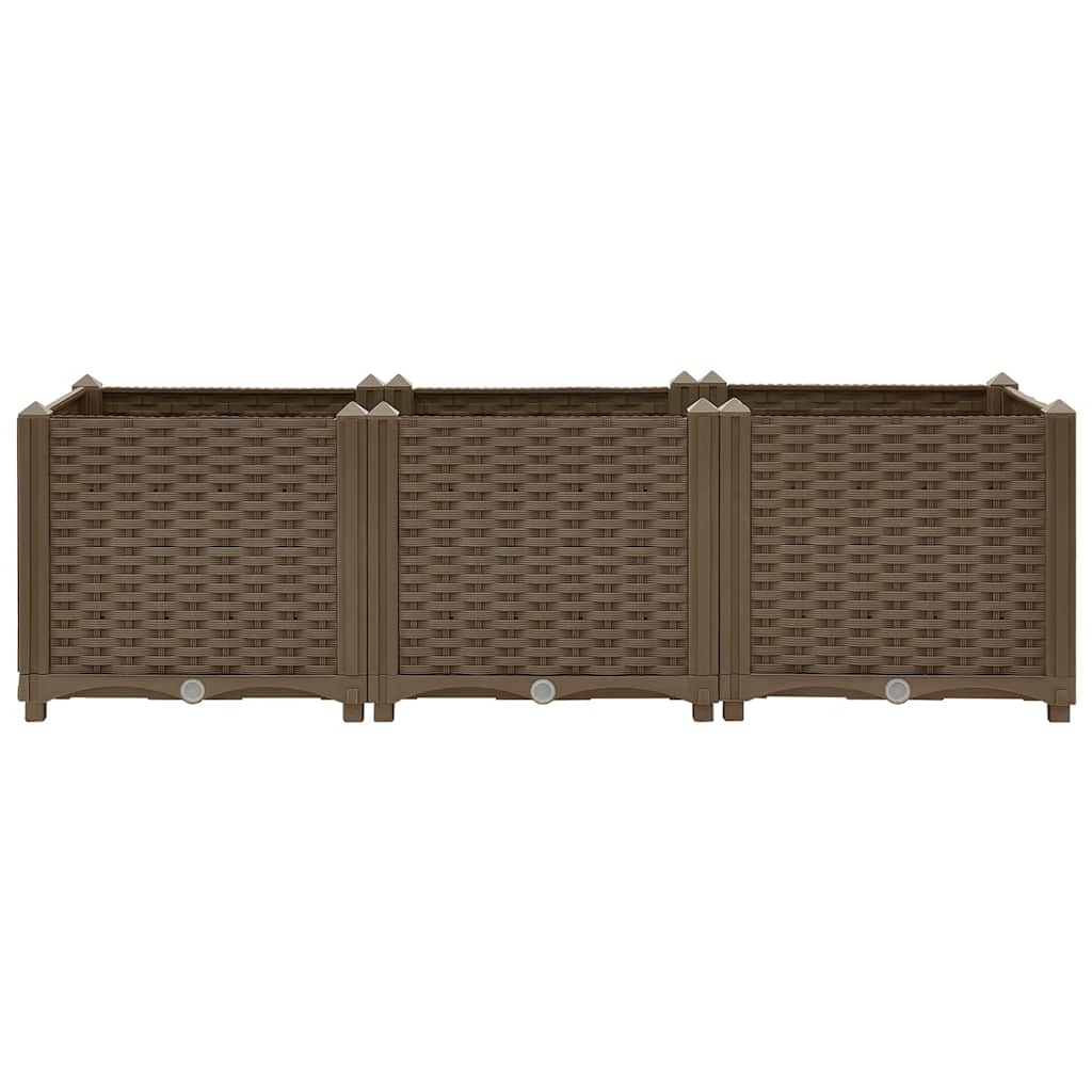 Повдигната леха 120x40x38 см, полипропилен - VL316517 - Image 4