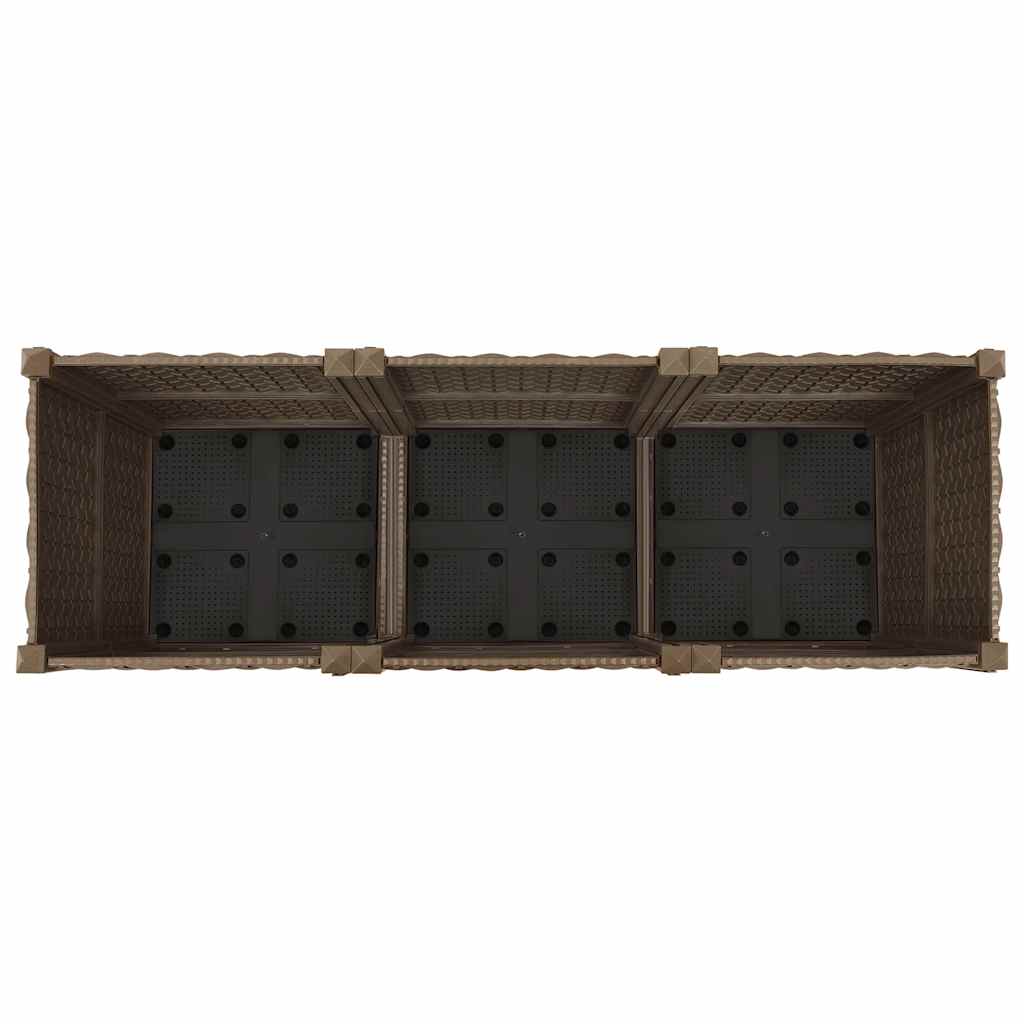 Повдигната леха 120x40x38 см, полипропилен - VL316517 - Image 6