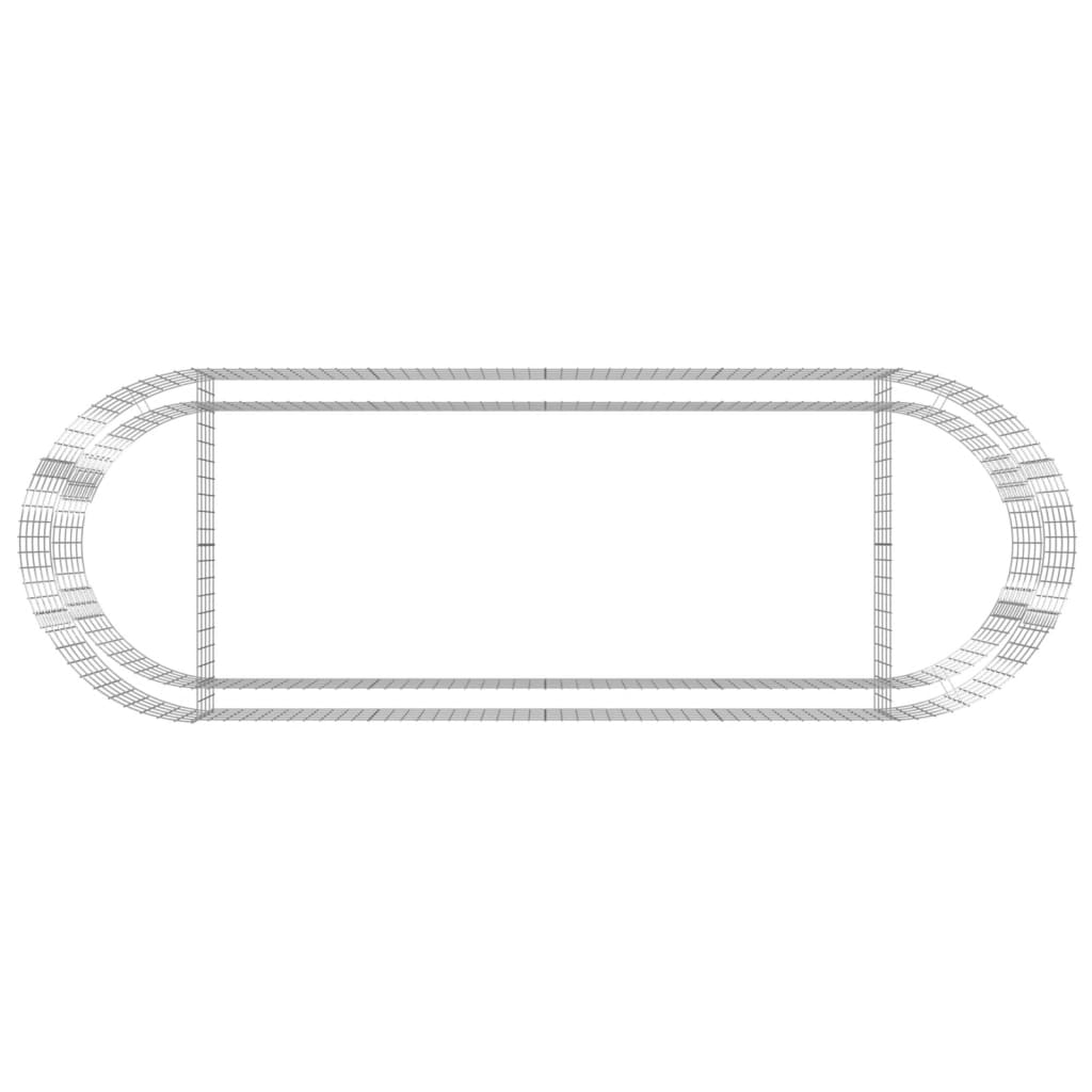 Габион повдигната леха, поцинковано желязо, 300x100x50 cм - VL152041 - Image 6