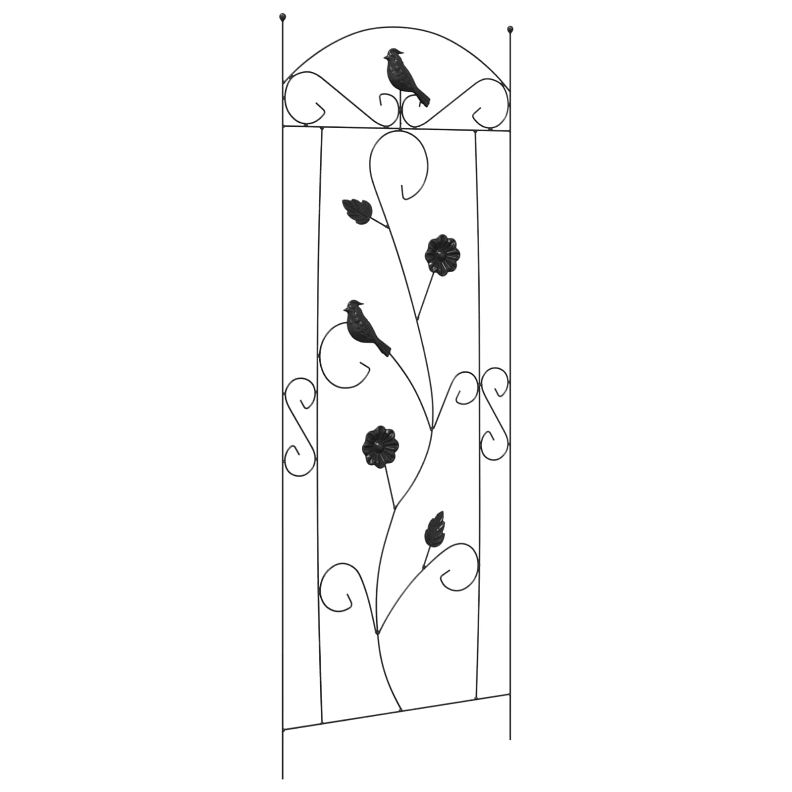 Градска ограда 3 pcs Черно 110 x 40 cm Стомана - VL42021362 - Thumbnail 5