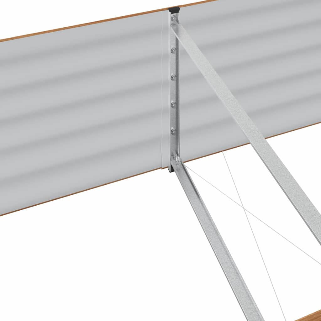 Повдигнато легло Кафяво 400 x 80 x 44 cm Стомана - VL42011330 - Thumbnail 8