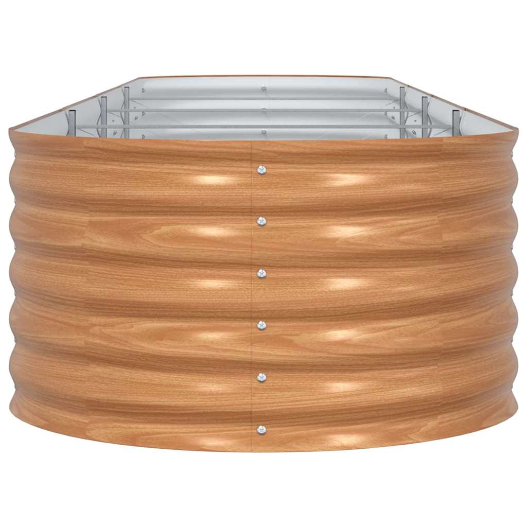 Повдигнато легло Кафяво 400 x 80 x 44 cm Стомана - VL42011330 - Thumbnail 4