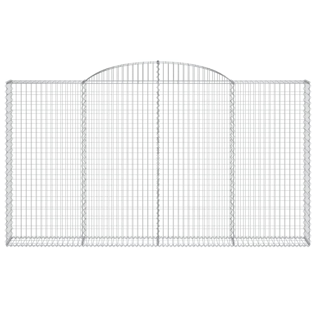 Дъговидна габионна кошница 300x30x160/180 см поцинковано желязо - VL153508 - Thumbnail 3