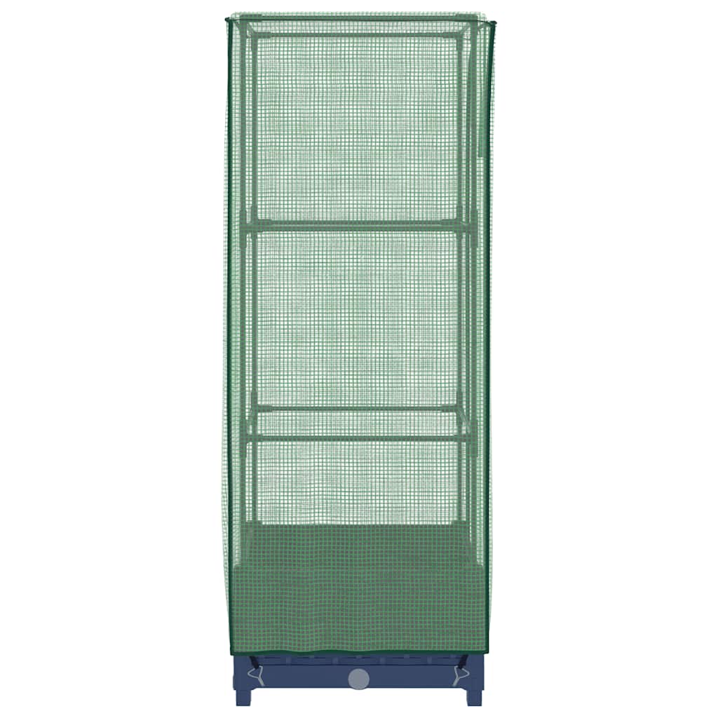 Повдигнато легло с оранжерия калъф, ратанов вид, 40x40x123 см - VL4015823 - Thumbnail 5