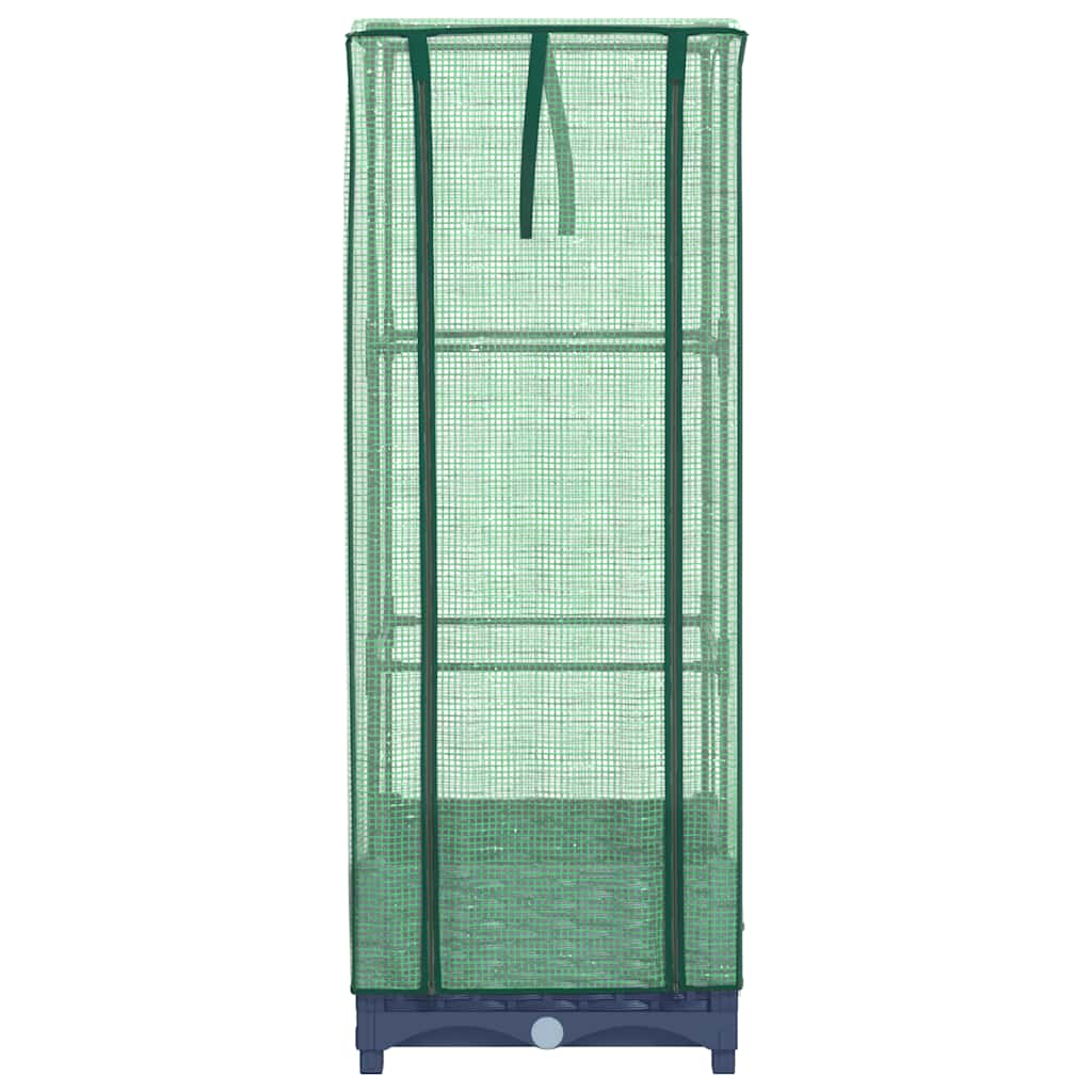 Повдигнато легло с оранжерия калъф, ратанов вид, 40x40x123 см - VL4015823 - Thumbnail 4