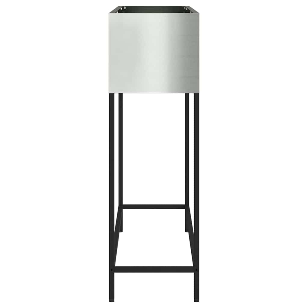 Повдигната градинска саксия Сребрист 100 x 26 x 82 см - VL865881 - Thumbnail 6