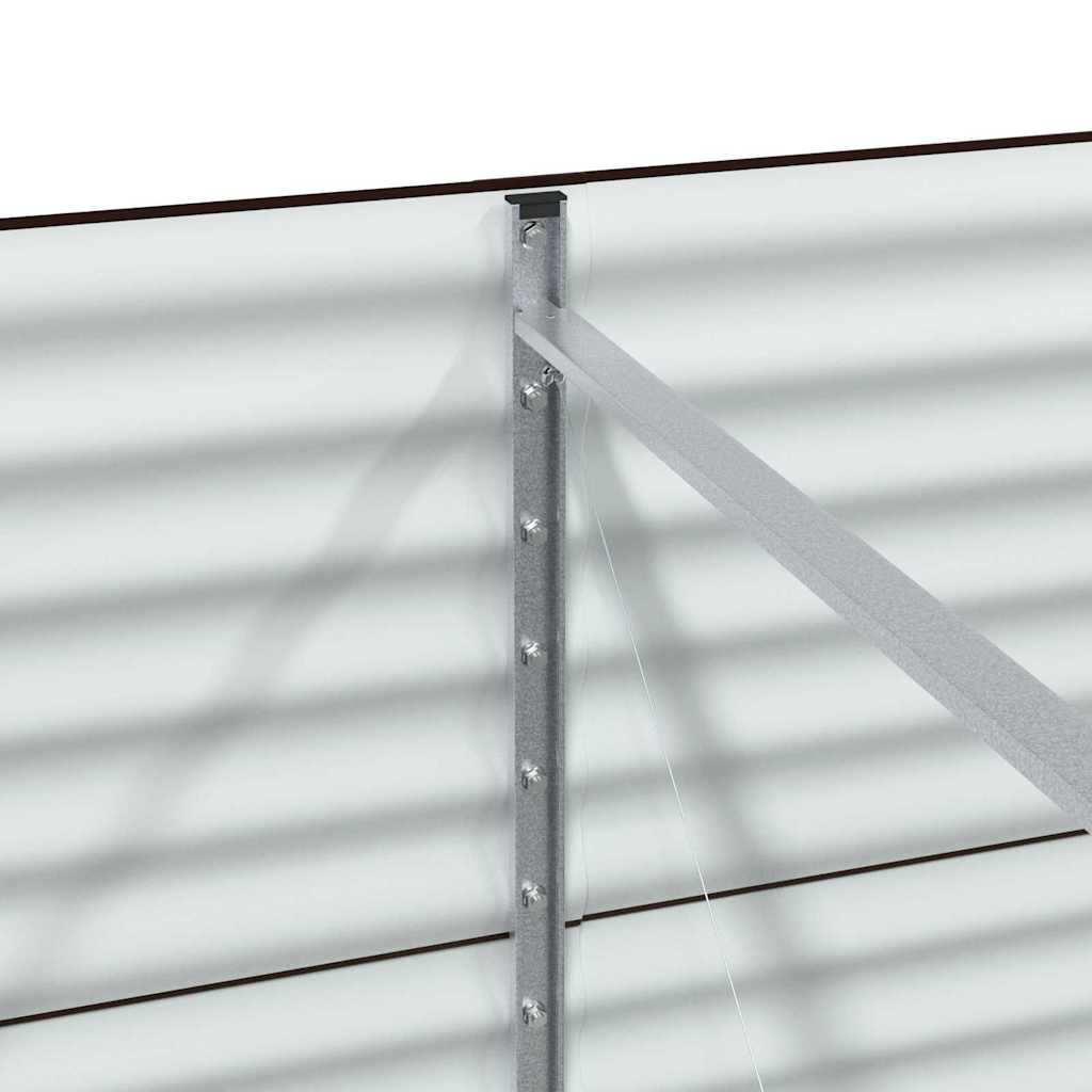 Повдигнато легло Кафяво 240 x 80 x 81 cm Стомана - VL42008134 - Image 9