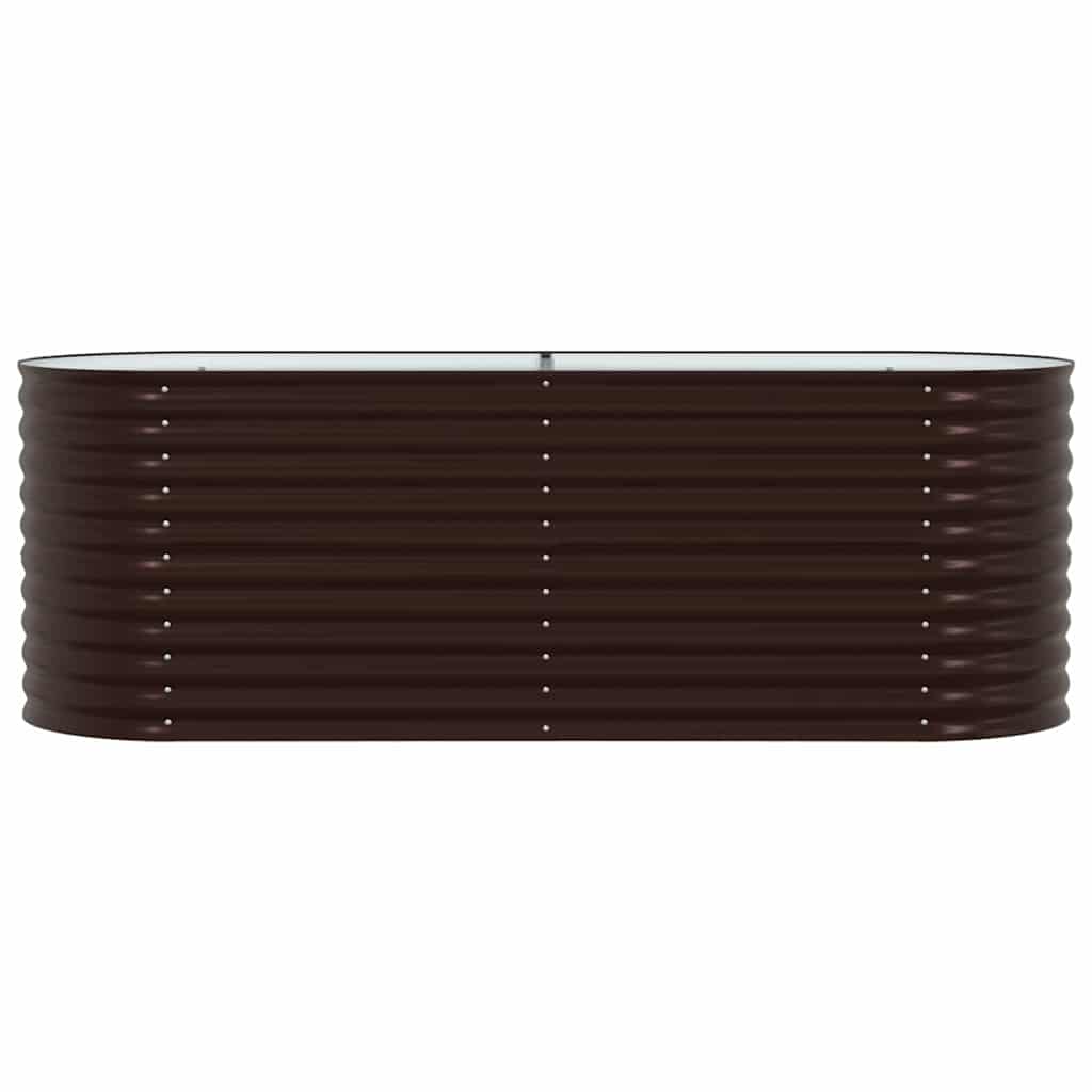 Повдигнато легло Кафяво 240 x 80 x 81 cm Стомана - VL42008134 - Image 4