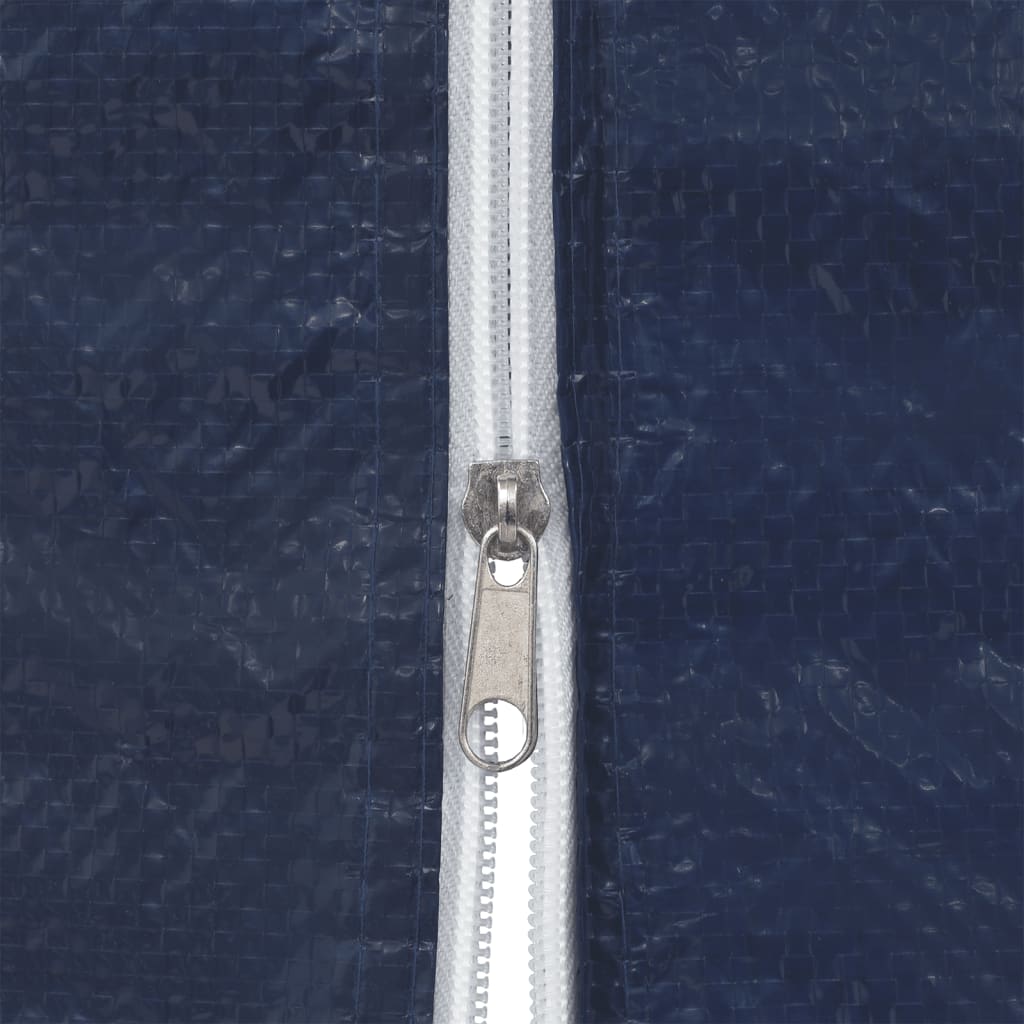 Странични стени за парти шатра, 2 бр, с цип, PE, сини - VL45116 - Thumbnail 4