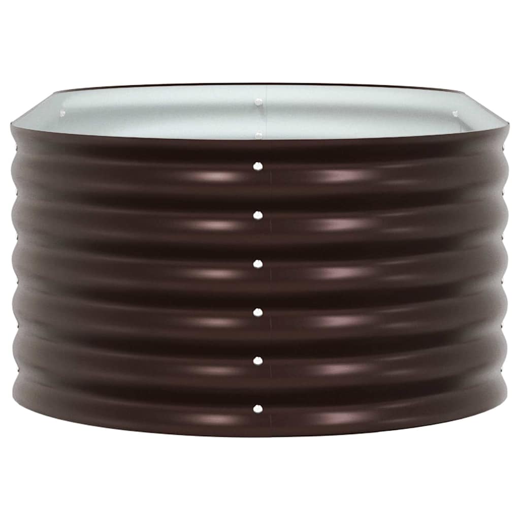 Повдигнато легло Кафяво 160 x 80 x 44 cm Стомана - VL42008140 - Thumbnail 7