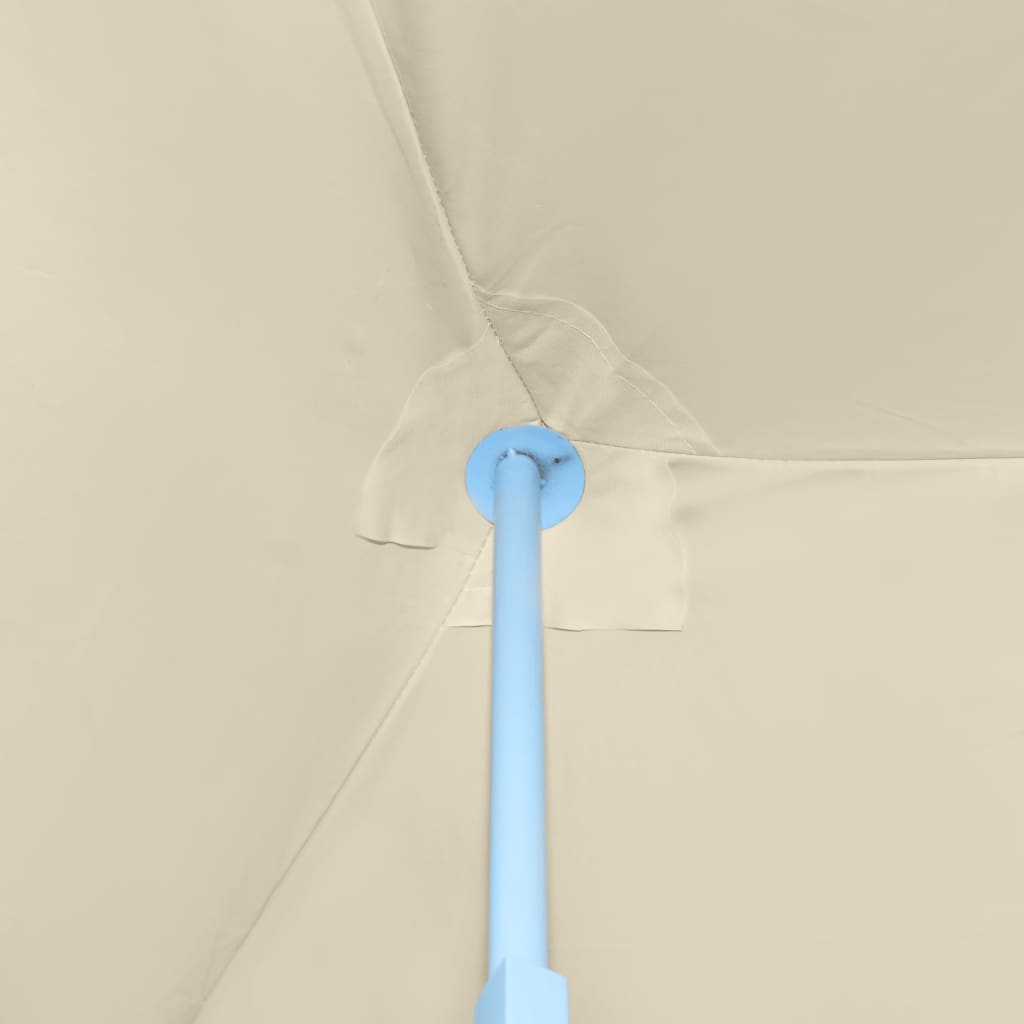 Сгъваема шатра с 8 странични стени, 870x291x315 см, кремава - VL44976 - Thumbnail 8