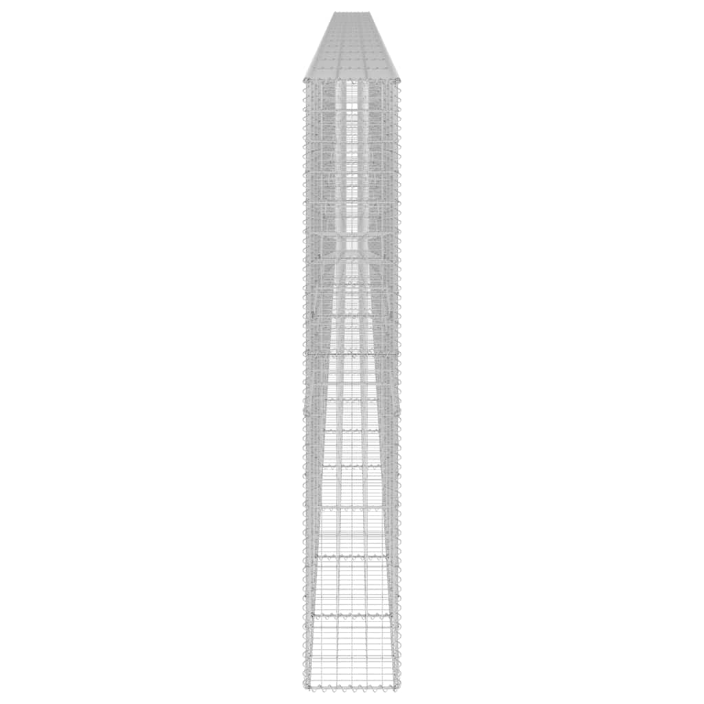 Габионна стена с капаци, поцинкована стомана, 900x30x200 см - VL147819 - Thumbnail 5