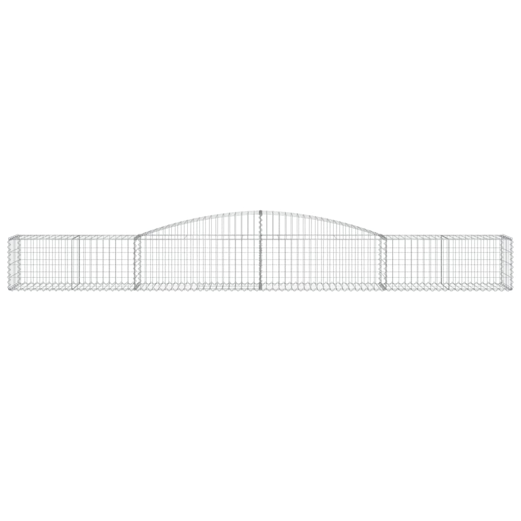 Габионни кошници арка 5 бр 400x50x40/60 см поцинковано желязо - VL3146960 - Thumbnail 4