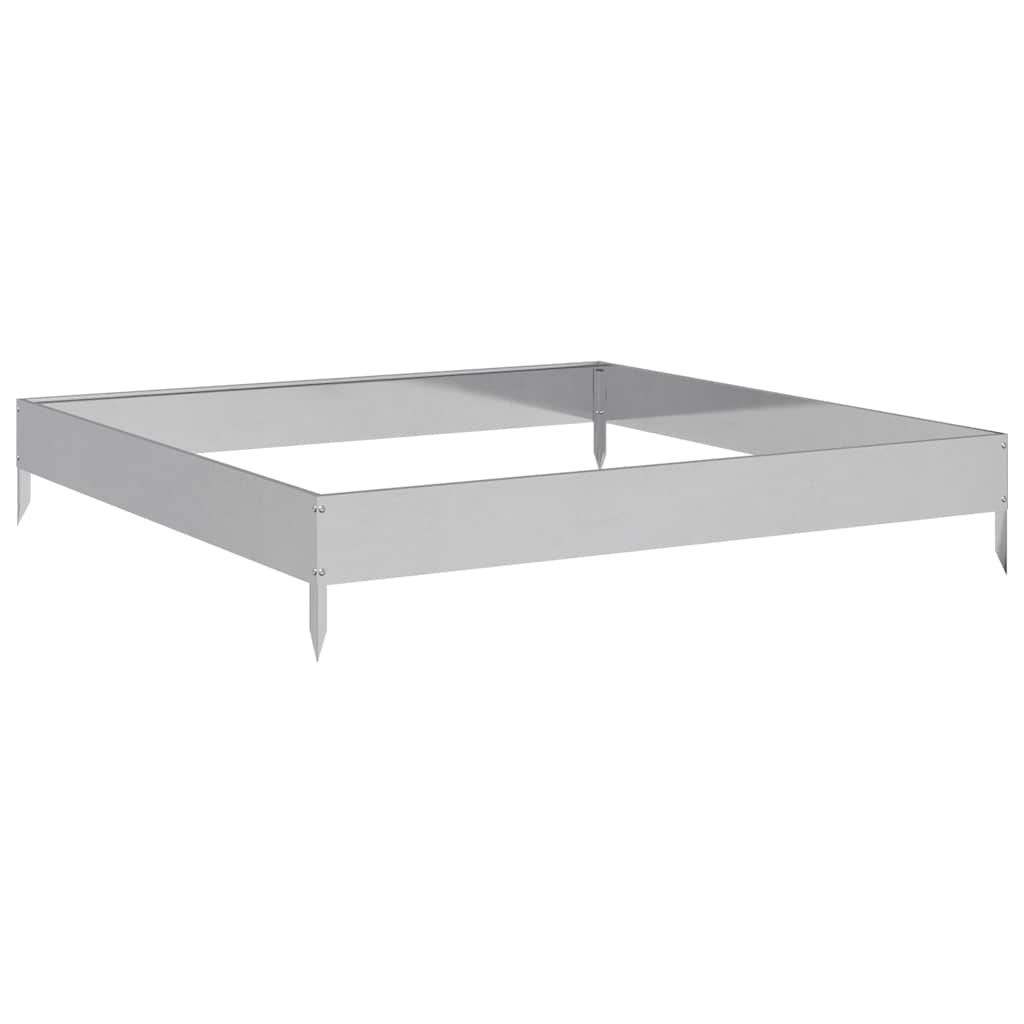 Градинска повдигната леха 100x100x18,5 см поцинкована стомана - VL851015 - Thumbnail 2