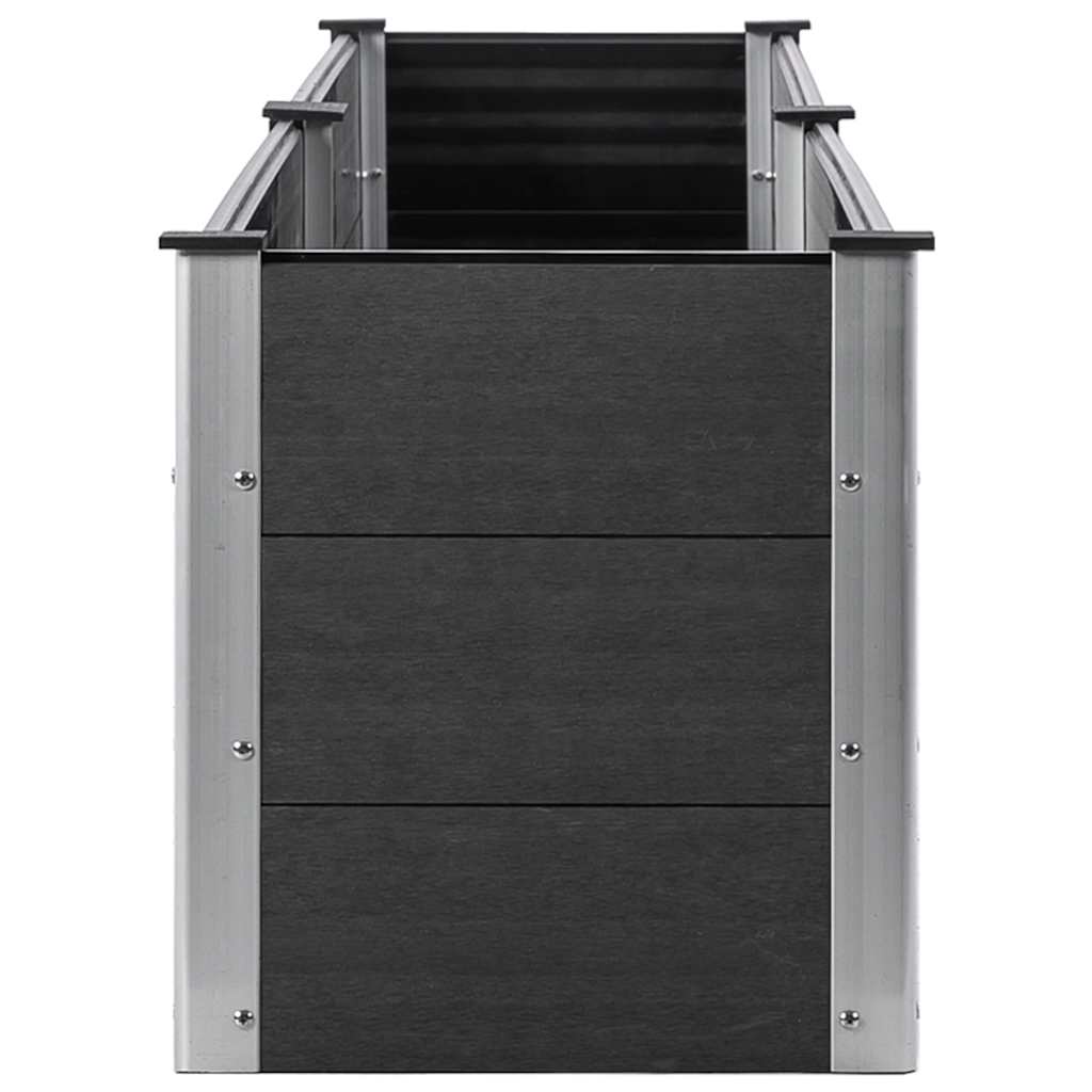 Градинска повдигната леха, 200x50x54 см, WPC, сива - VL318095 - Image 4