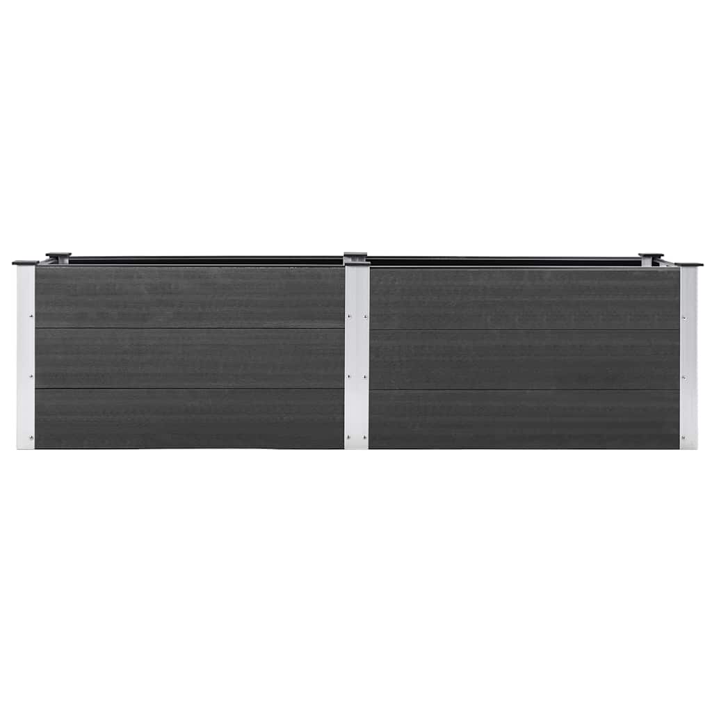 Градинска повдигната леха, 200x50x54 см, WPC, сива - VL318095 - Image 3