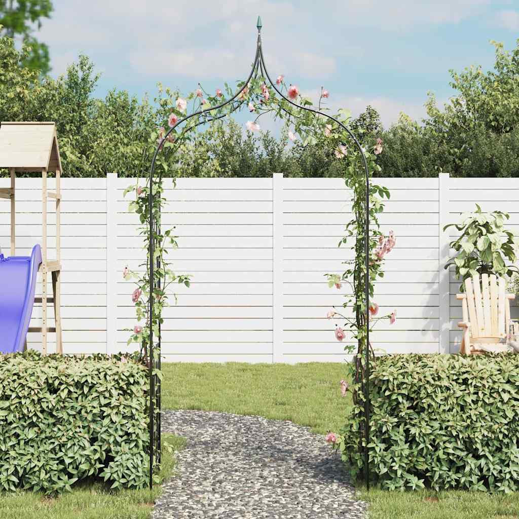 Градинска арка за увивни растения, дизайн с шипове, тъмнозелена - VL40777 - Image 3