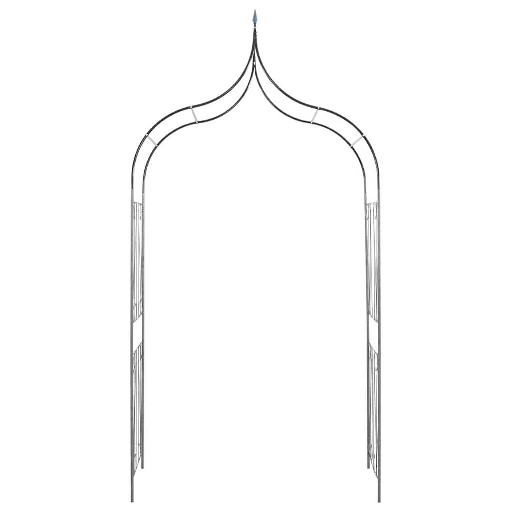 Градинска арка за увивни растения, дизайн с шипове, тъмнозелена - VL40777 - Image 4