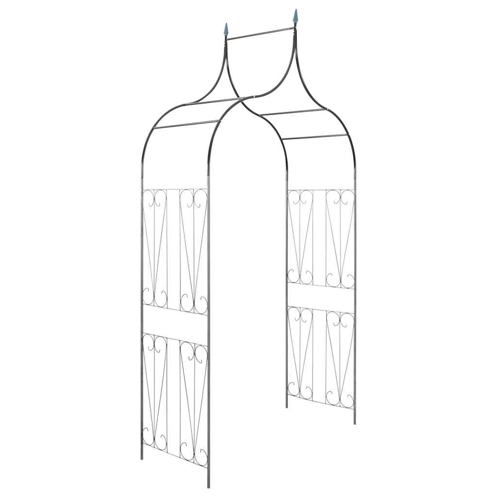 Градинска арка за увивни растения, дизайн с шипове, тъмнозелена - VL40777 - Image 2