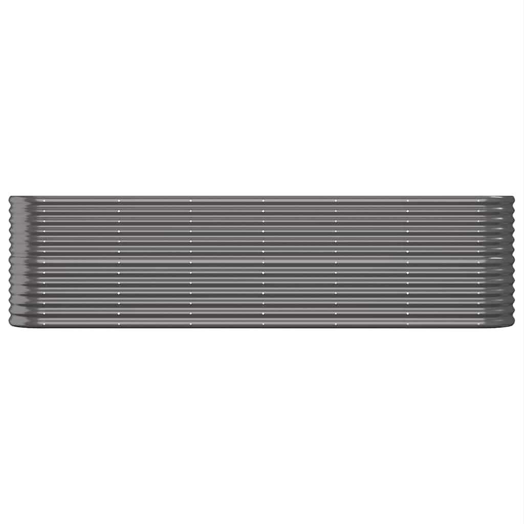 Градинска повдигната леха поцинкована стомана антрацит - VL318906 - Image 3