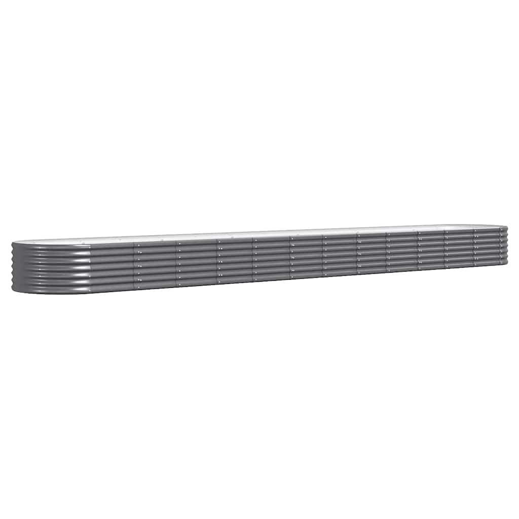 Градинска повдигната леха поцинкована стомана антрацит - VL318941 - Image 2