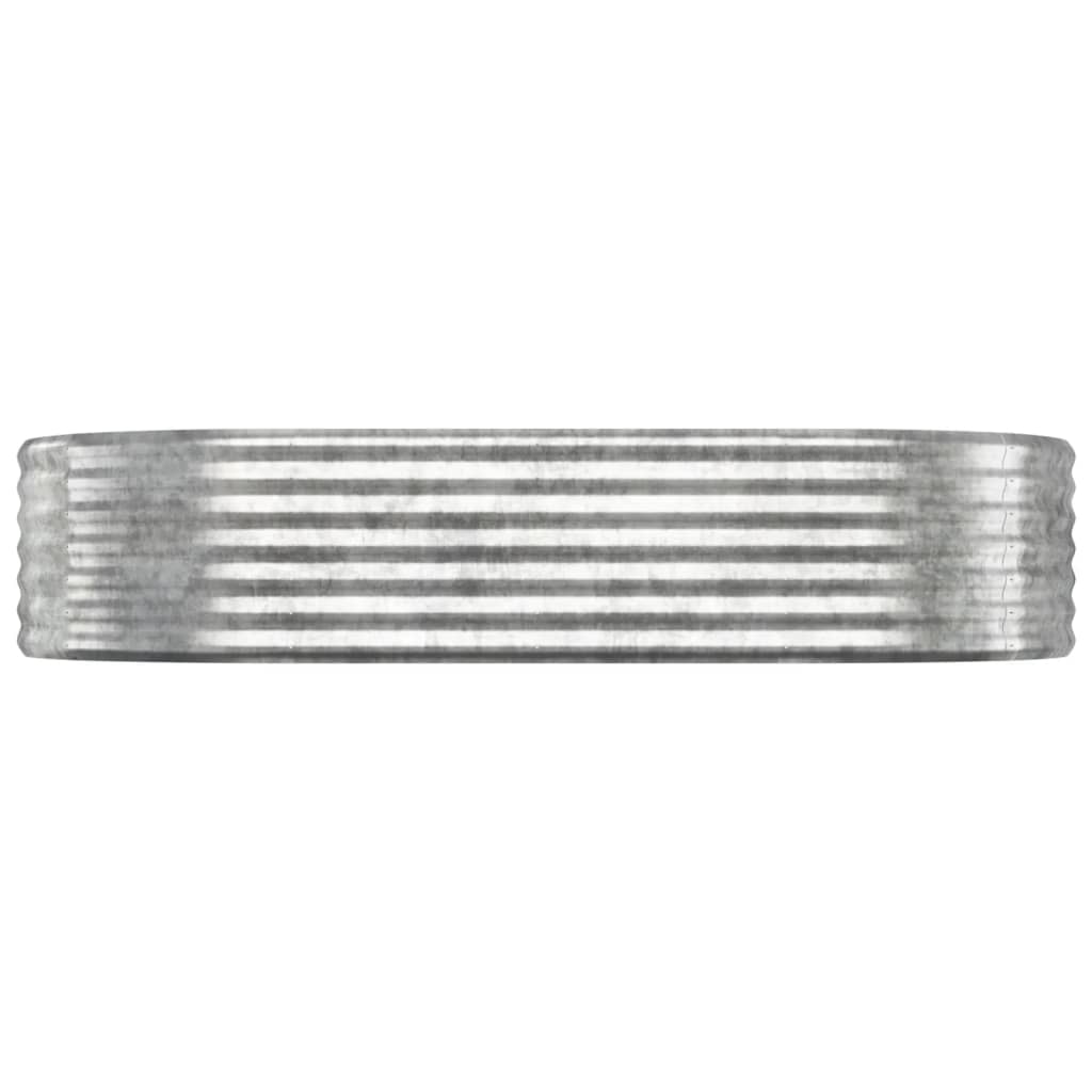 Градинска повдигната леха поцинкована стомана сребрист - VL318992 - Image 3