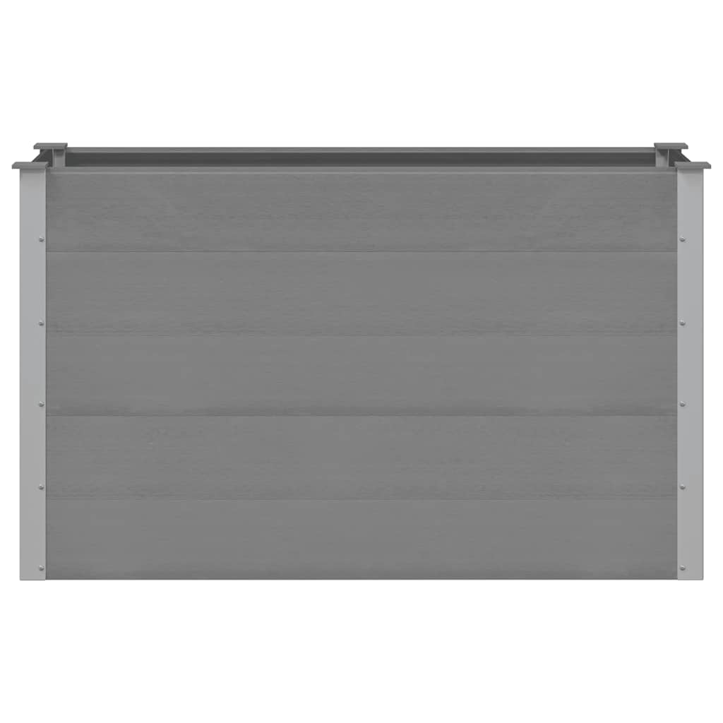 Градинска повдигната леха, WPC, 150x50x91 см, сива - VL43608 - Thumbnail 3