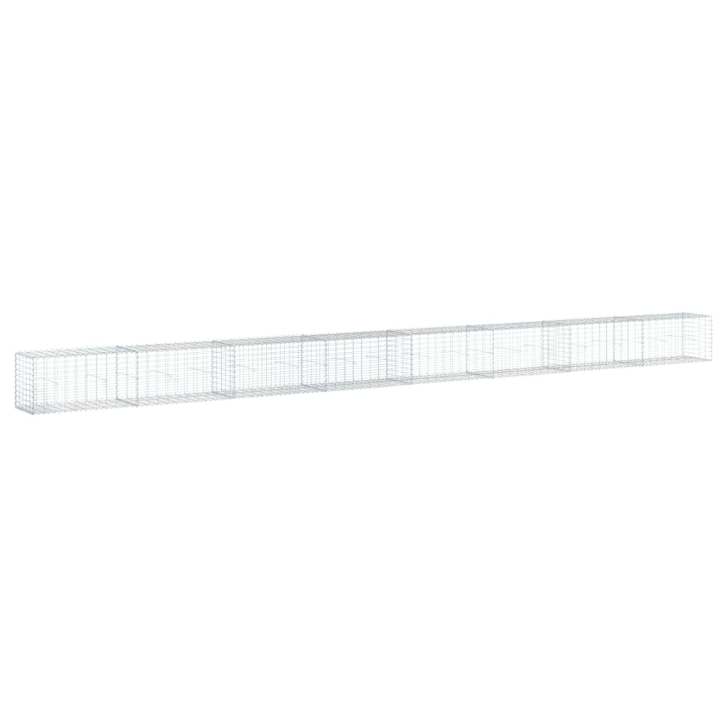 Габионна кошница с покритие, 800x50x50 см, поцинковано желязо - VL3295139 - Thumbnail 2