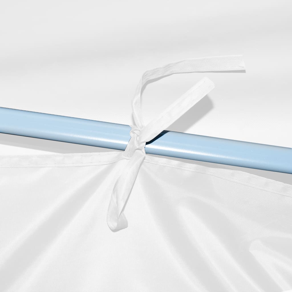 Сгъваема шатра с 8 странични стени, 3x9 м, бяла - VL48874 - Thumbnail 8