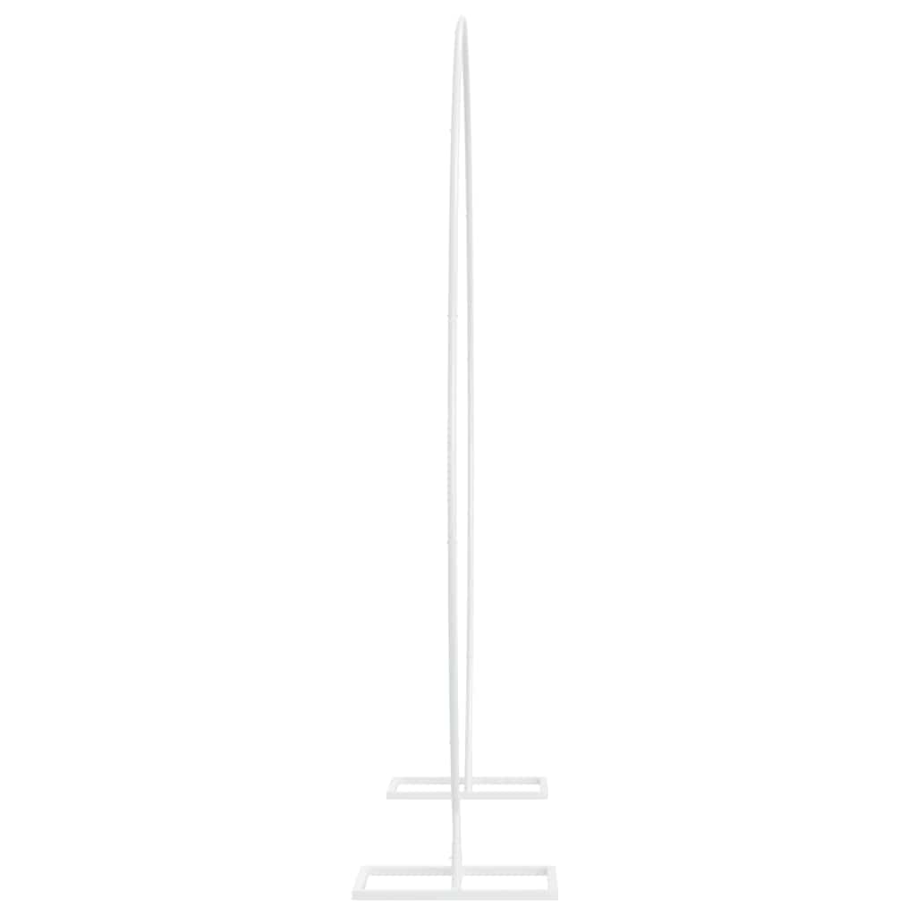 Сватбена арка Бял 220 x 45 x 200 см Стомана - Thumbnail 4