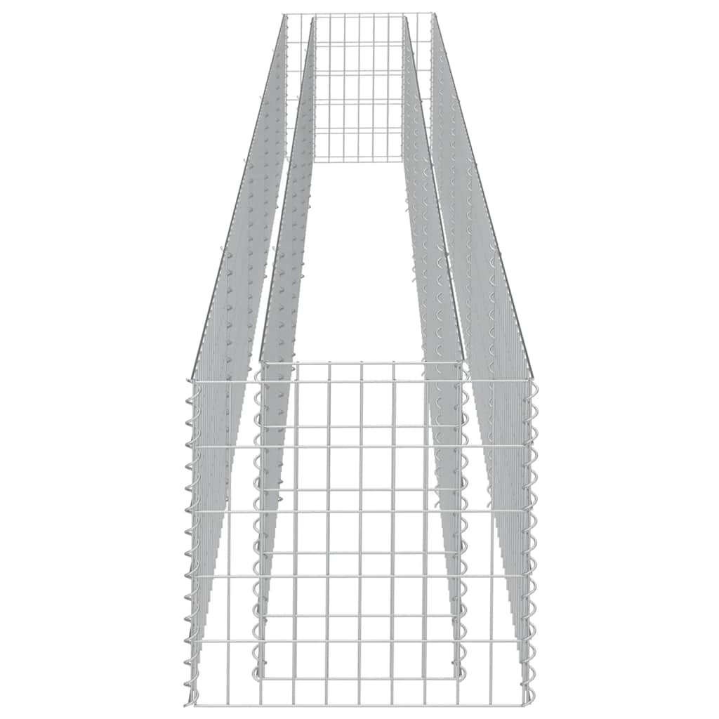 Габион повдигната леха, поцинкована стомана, 450x50x50 cм - VL143565 - Thumbnail 6