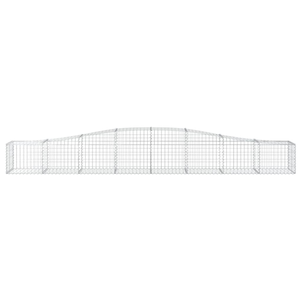 Габионни кошници арка 4 бр 400x50x40/60 см поцинковано желязо - VL3145919 - Thumbnail 4