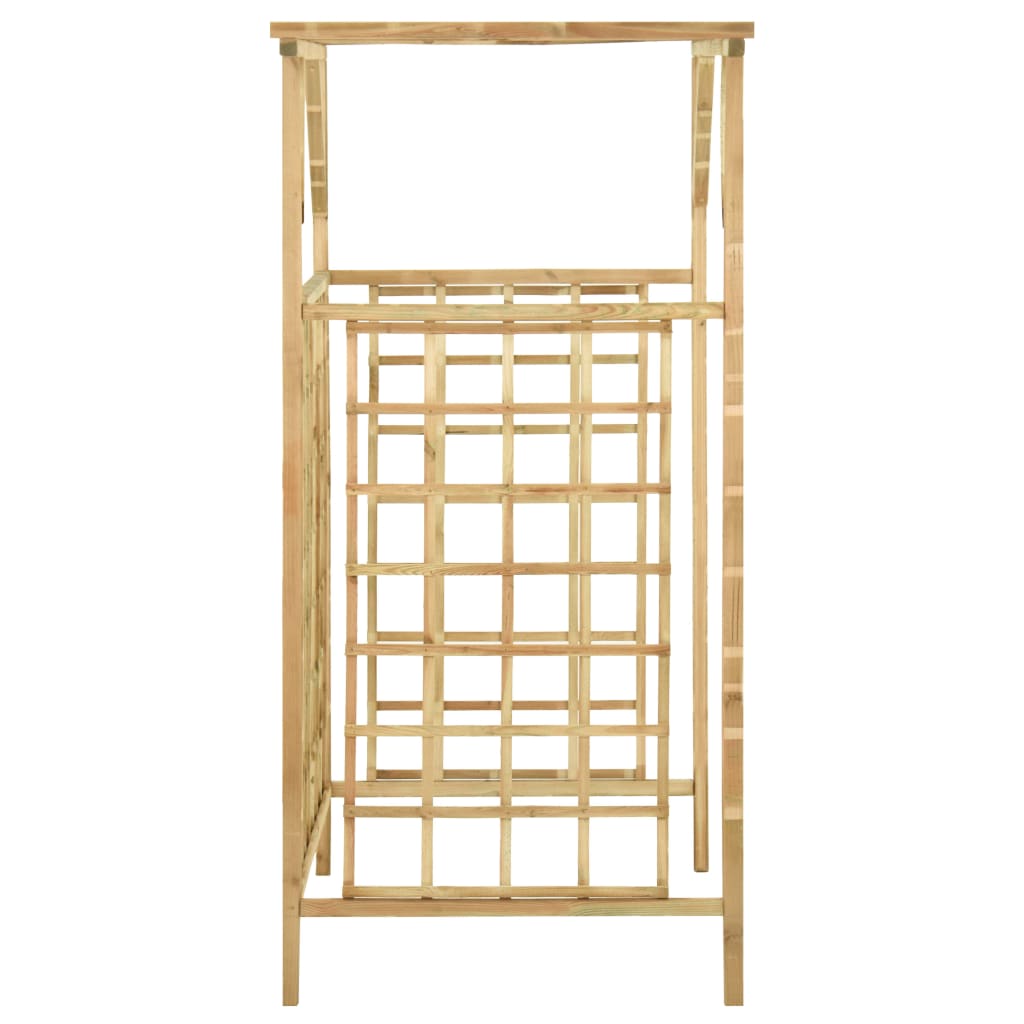 Градинска пергола за два коша, импрегнирано борово дърво - Thumbnail 4