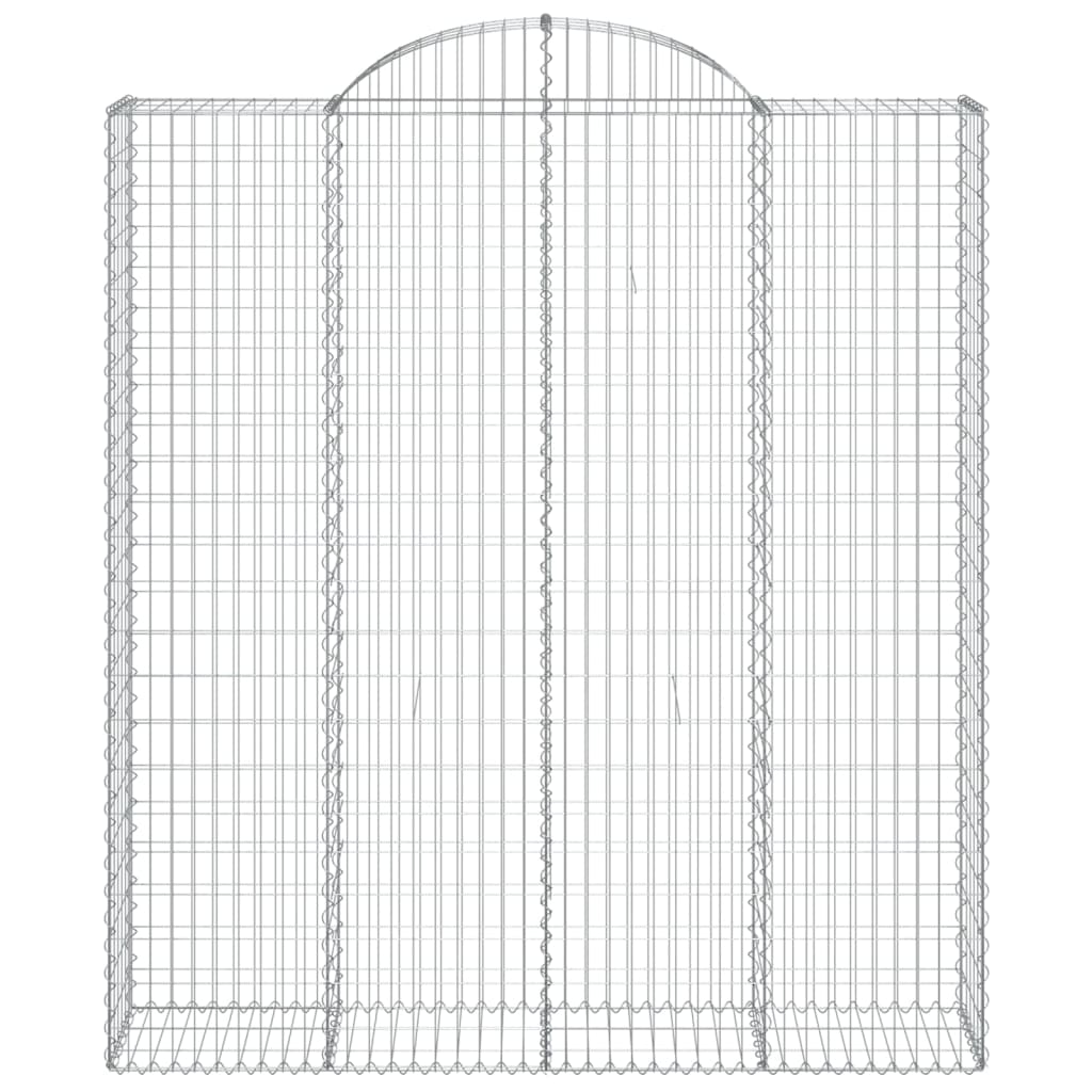 Дъговидна габионна кошница 200x50x220/240 см поцинковано желязо - VL153501 - Thumbnail 3