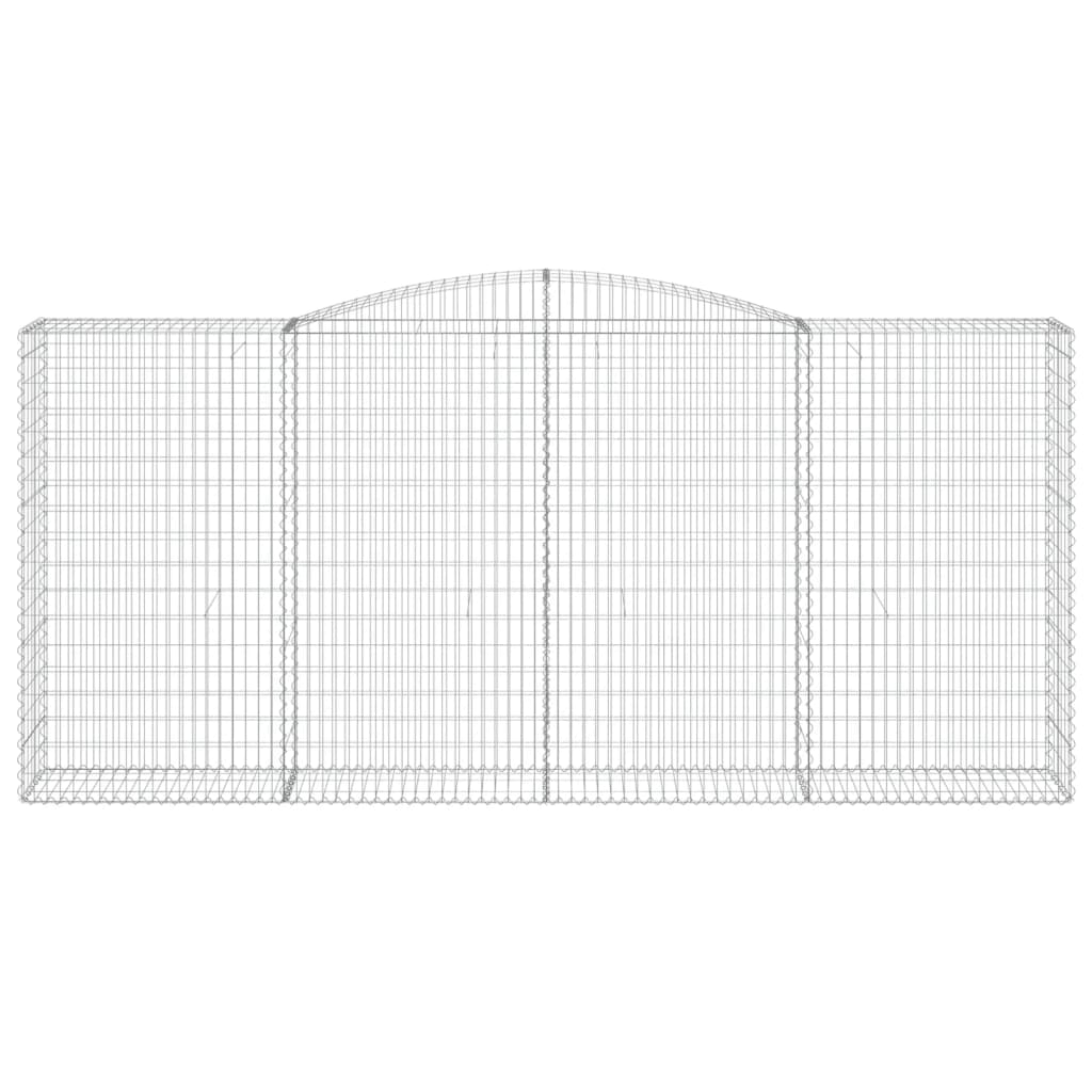 Габионни кошници арка 2 бр 400x50x180/200 см поцинковано желязо - VL3147048 - Thumbnail 4