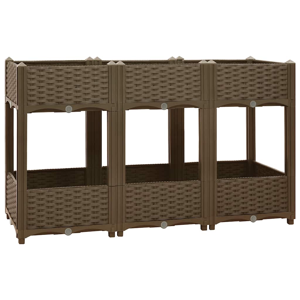 Повдигната леха, 120x40x71 см, полипропилен - VL316521 - Thumbnail 2