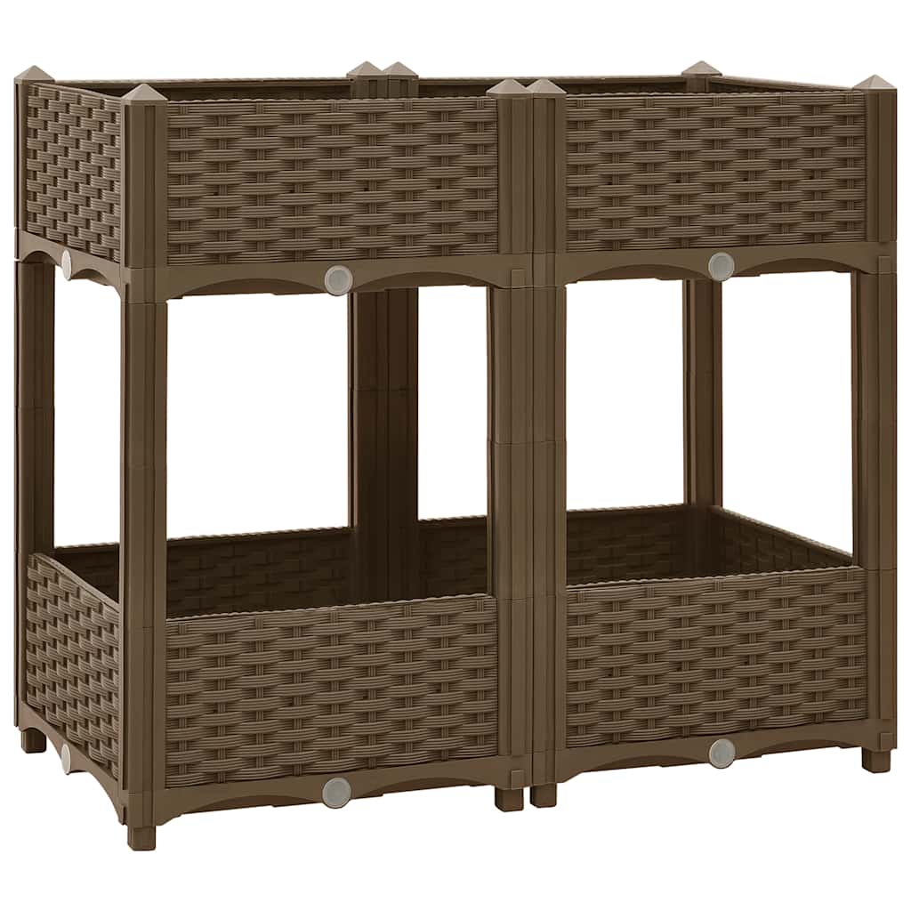 Повдигната леха, 80x40x71 см, полипропилен - VL316520 - Thumbnail 2